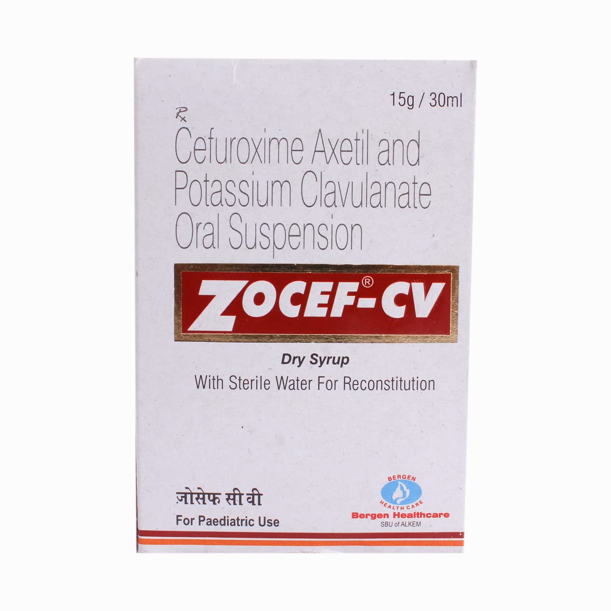 Zocef CV - Bottle of 30 ml Dry Syp