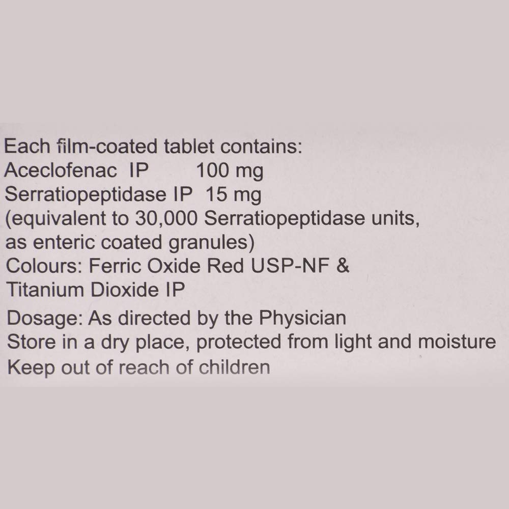 Zerodol S - Strip of 10 Tablets