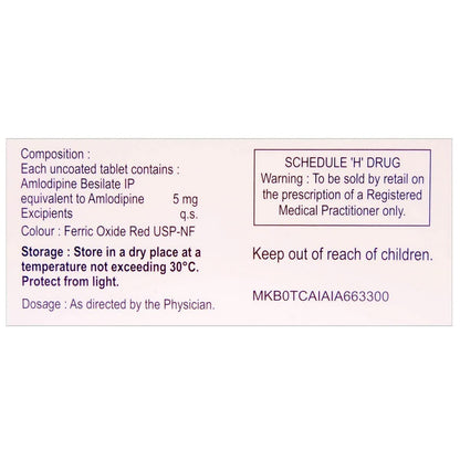 Amlokind 5 - Strip of 15 Tablets