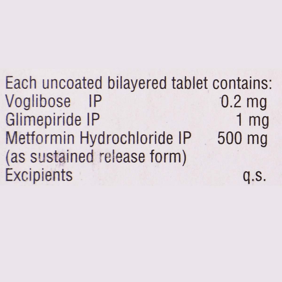 Vogs GM 1 - Strip of 15 Tablets