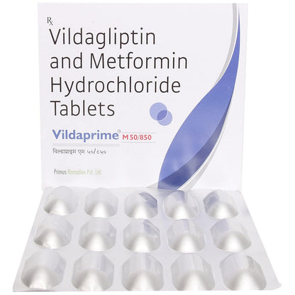 Vildaprime M 50/850MG - Strip of 15 Tablets