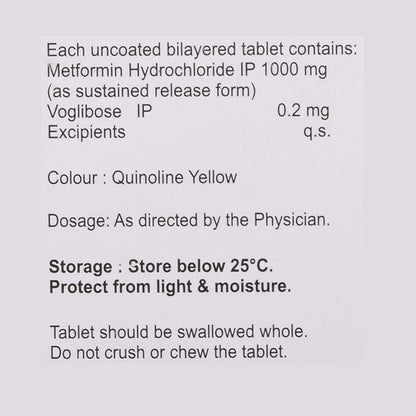 Voglikem M 0.2 Forte - Strip of 10 Tablets