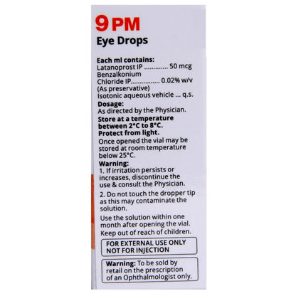 9 PM 0.005% - Bottle of 2.5 Ml Eye Drops