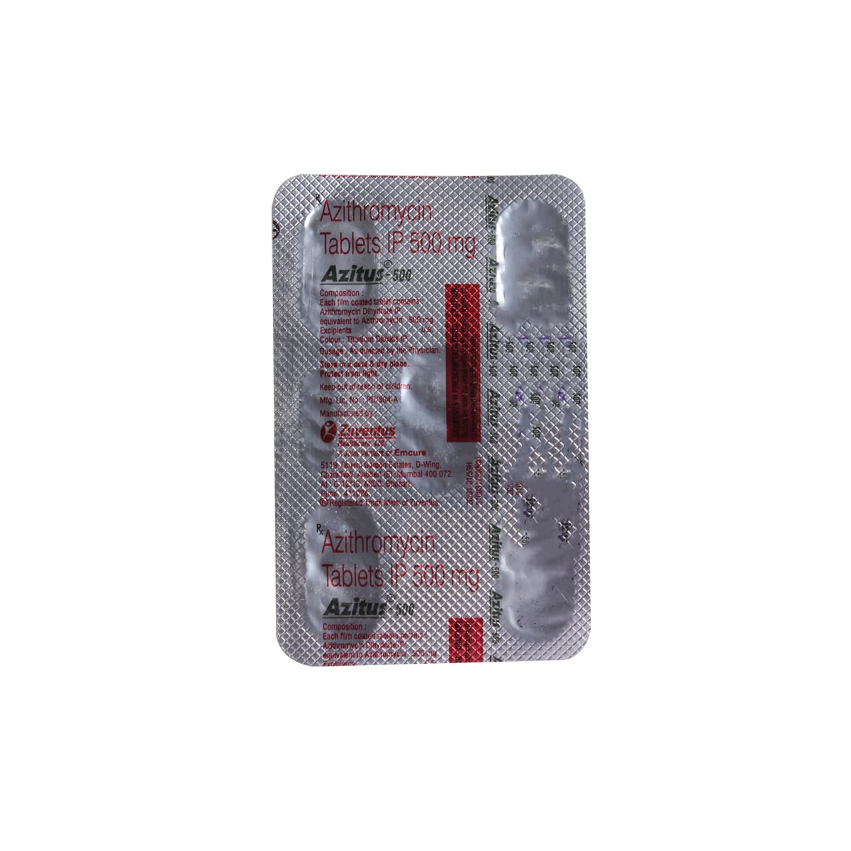 Azitus-500 - Strip of 5 Tablets