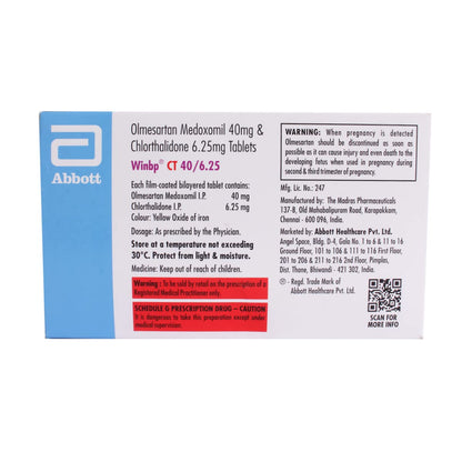 Winbp Ct 40/6.25 - Strip of 10 Tablets