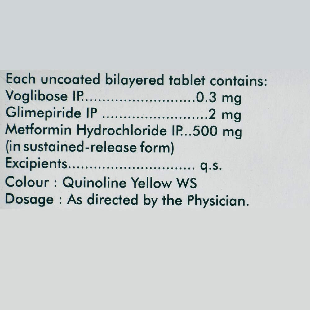 Voglinorm-GM 2/0.3 - Strip of 10 Tablets