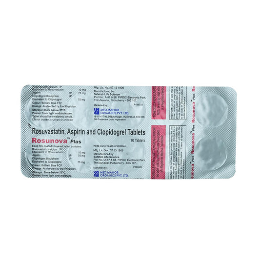 Rosunova Plus 10Mg - Strip of 10 Tablets