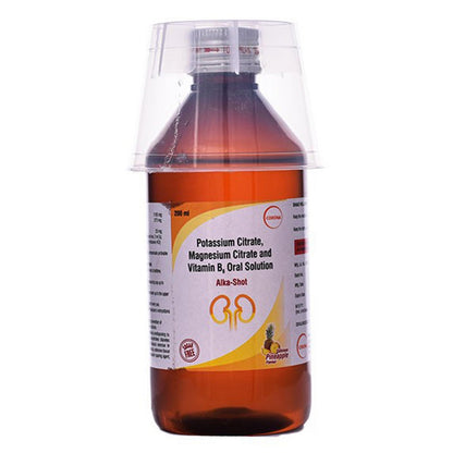 Alka-Shot 1100/375/20 Sugar Free Pineapple - Bottle of 200ml Oral Solution