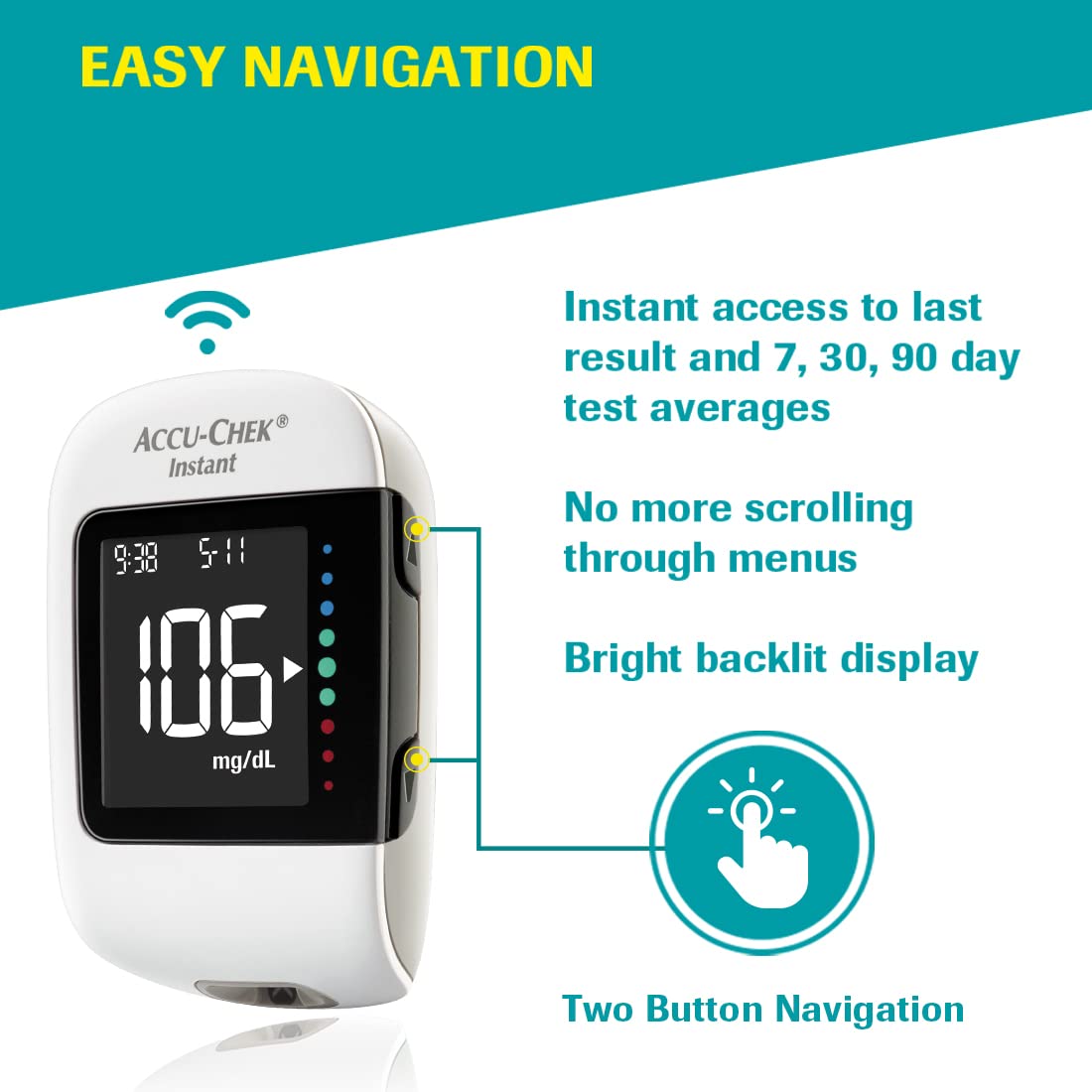 Accu-Chek Instant Meter with 10 strips + Accu-Chek Instant 25 Strips