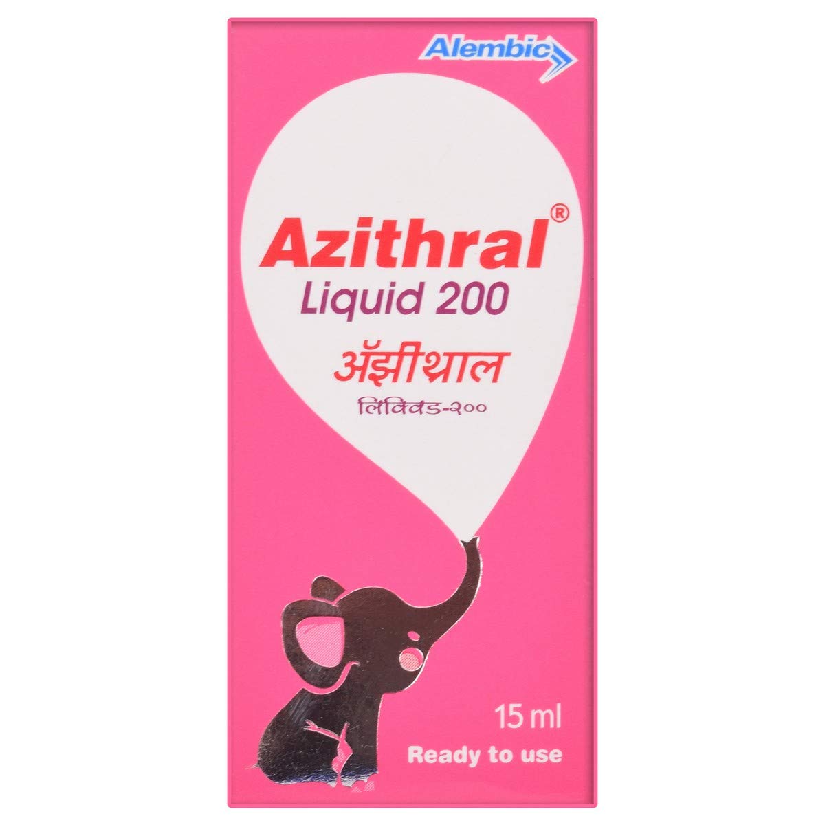 Azithral Liquid 200 - Bottle of 15 ml Suspension