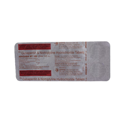 Arigaba NT 100MG - Strip of of 10 Tablets