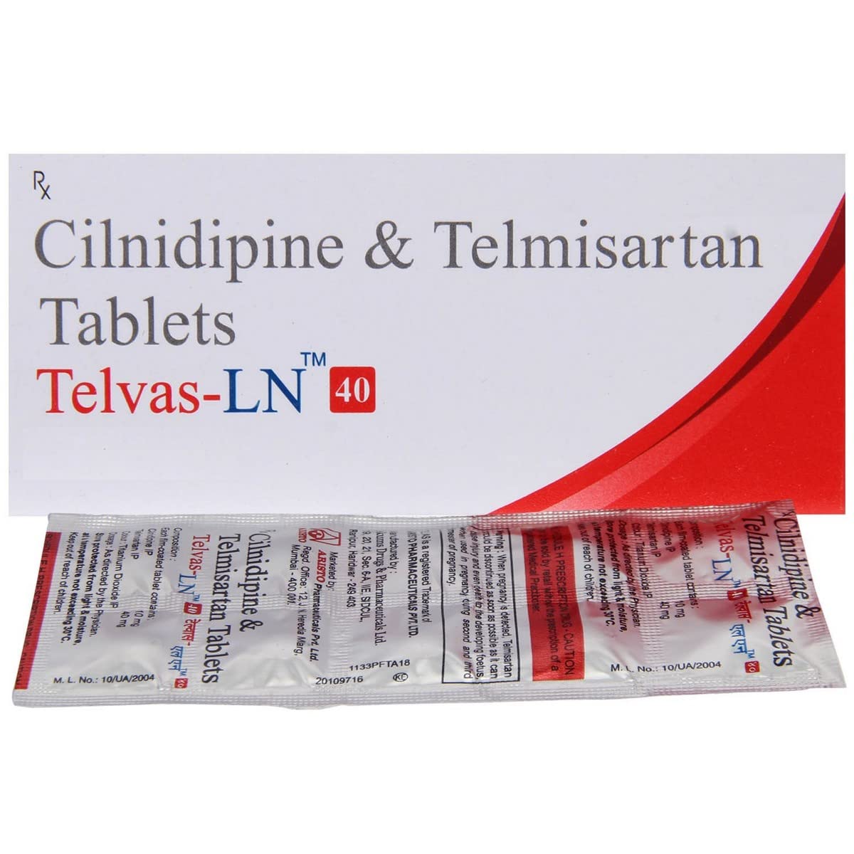 Telvas-LN 40MG - Strip of 10 Tablets