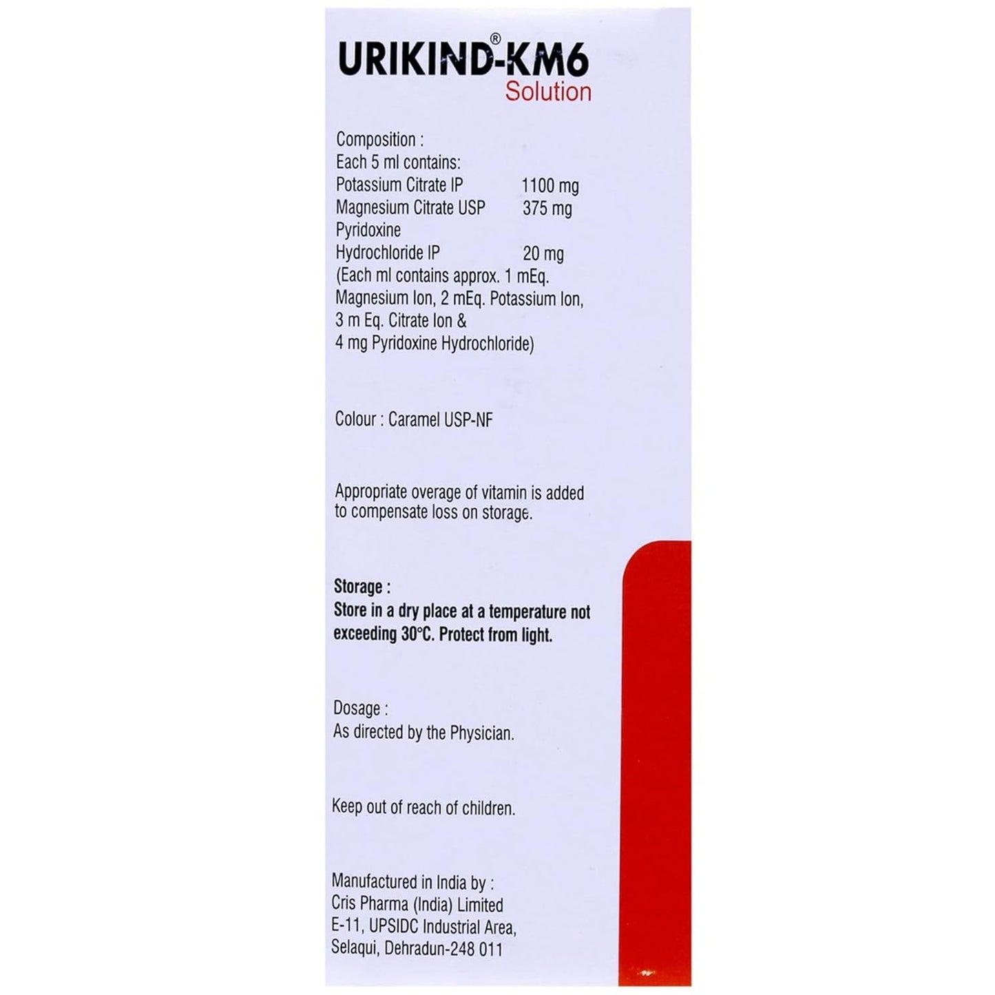 Urikind Km6 - Bottle of 200 ml Solution