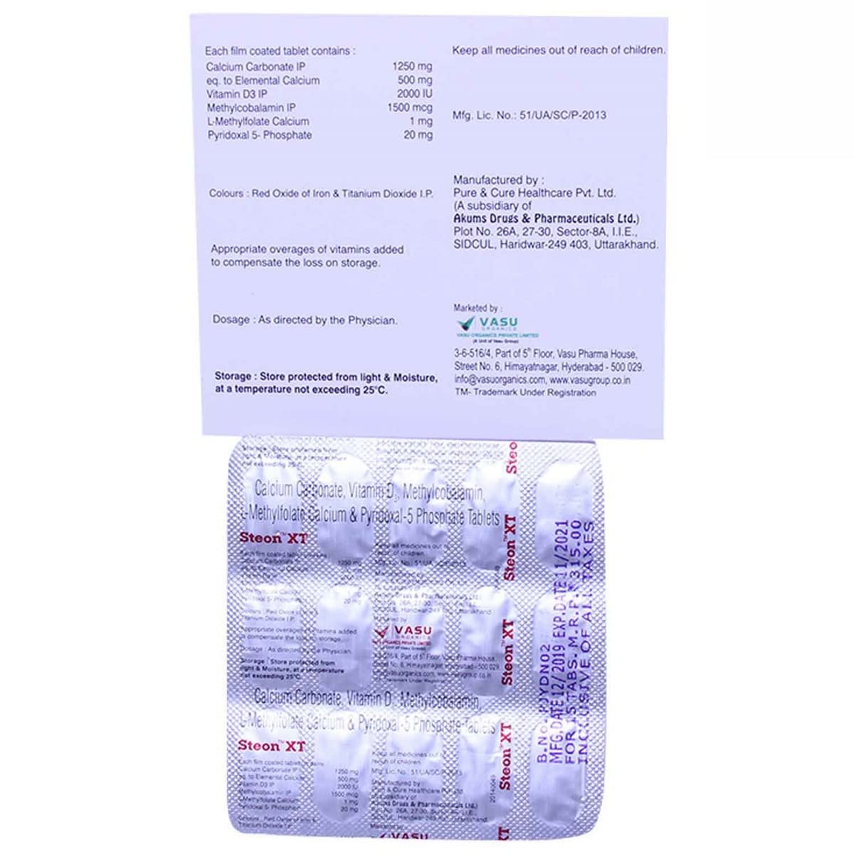 Steon XT - Strip of 15 Tablets