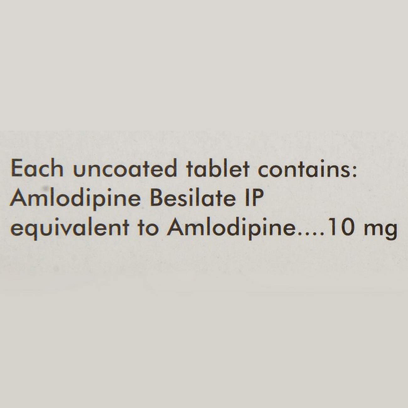 Amlong 10 - Strip of 15 Tablets