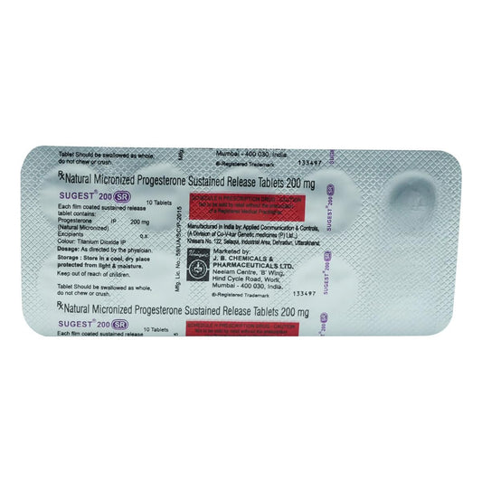 Sugest - Sr 200Mg - Strip of 10 Tablets