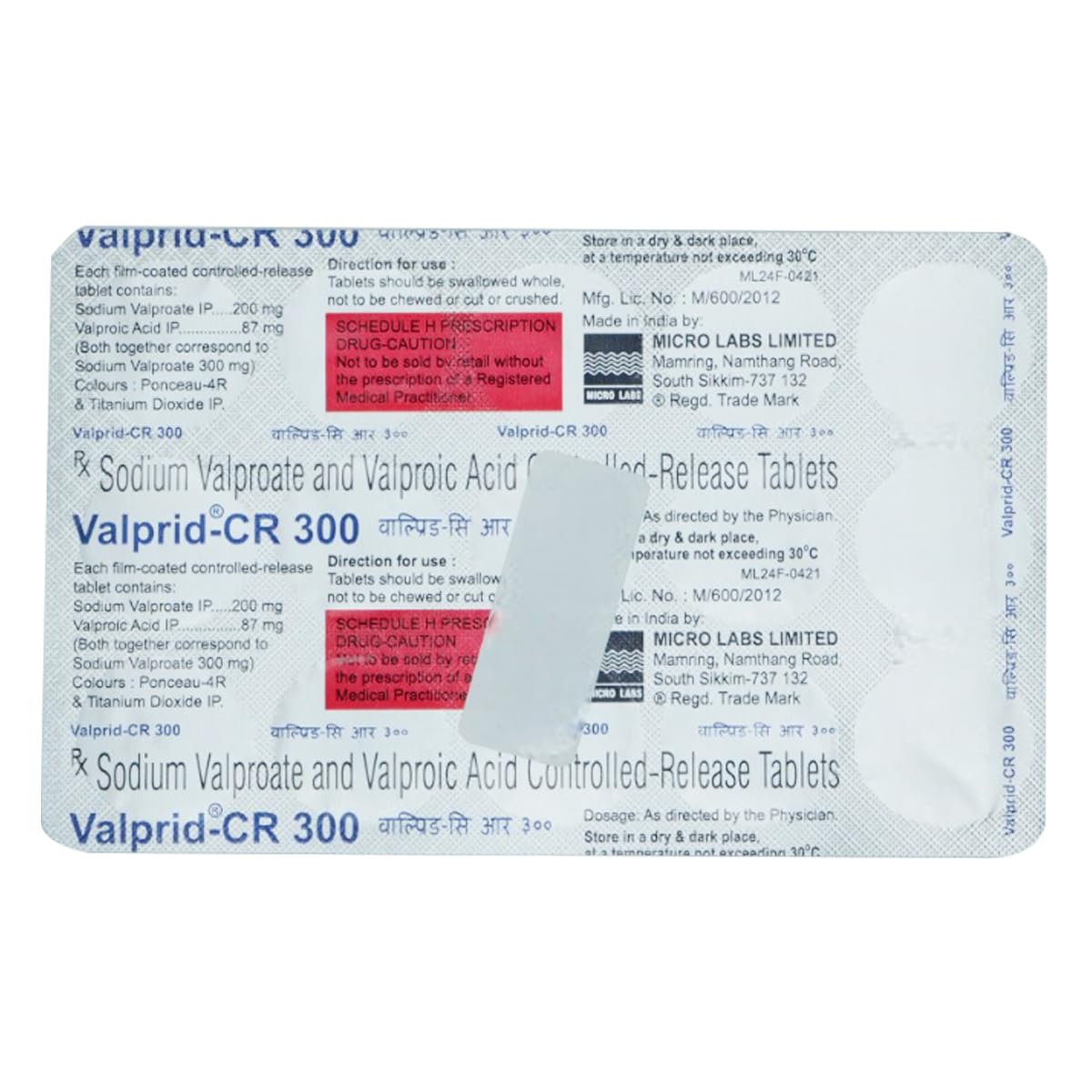 Valprid-Cr 300 mg - Strip of 15 Tablets