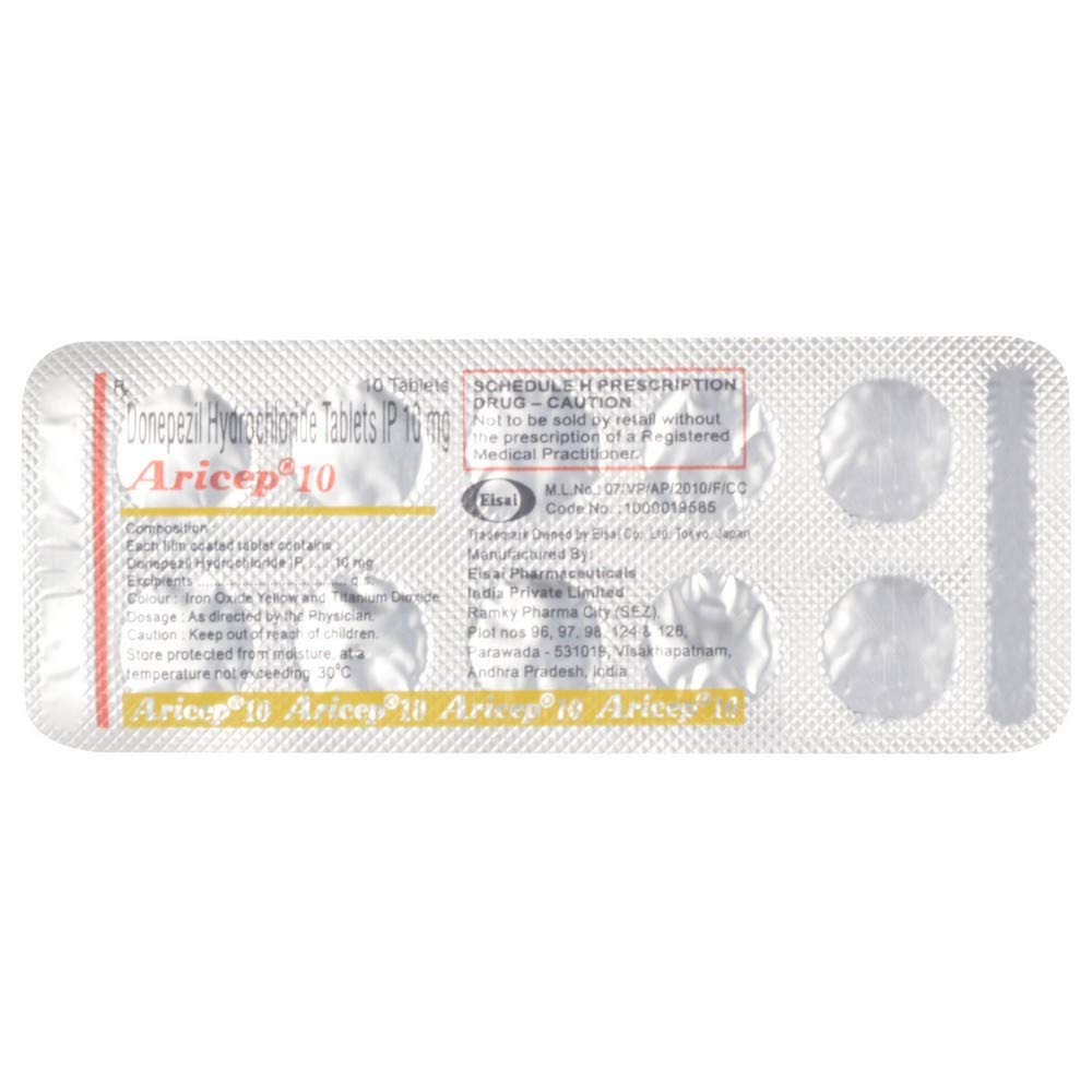 Aricep 10 - Strip of 10 Tablets