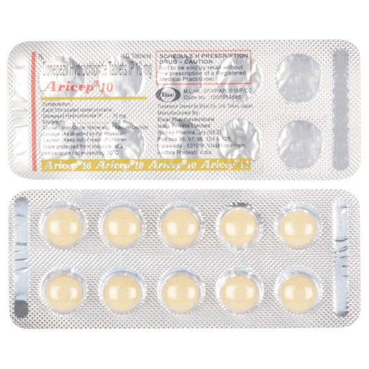 Aricep 10 - Strip of 10 Tablets