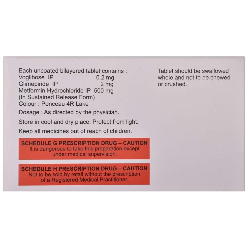 Voglimac GM 2 - Strip of 10 Tablets