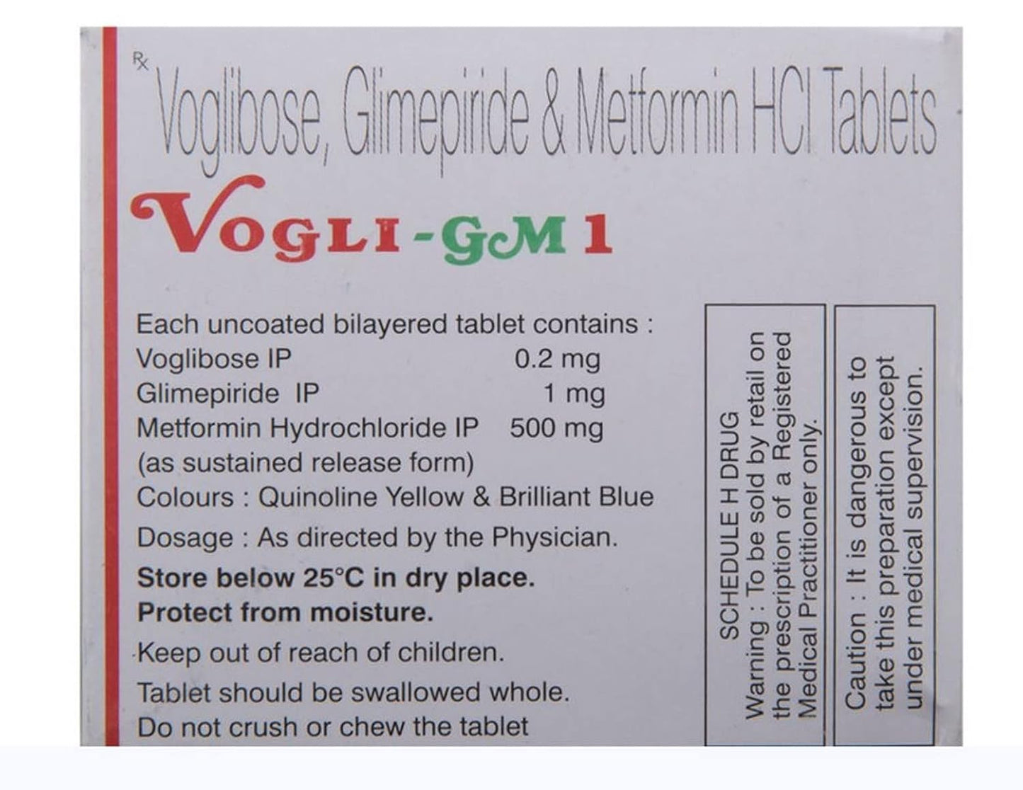 Vogli-GM 1 mg - Strip of 10 Tablets