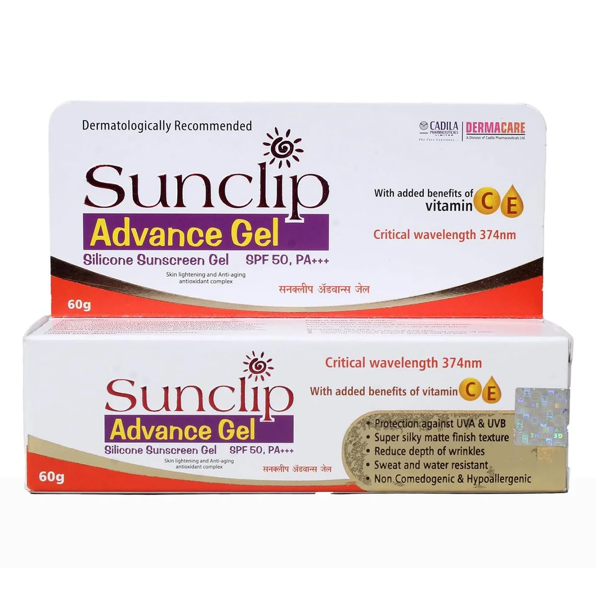 Sunclip Spf 50 - Tube of 60g Advance Gel