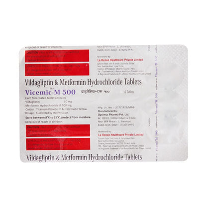 VICEMIC-M 500/50MG - Strip of 15 Tablets