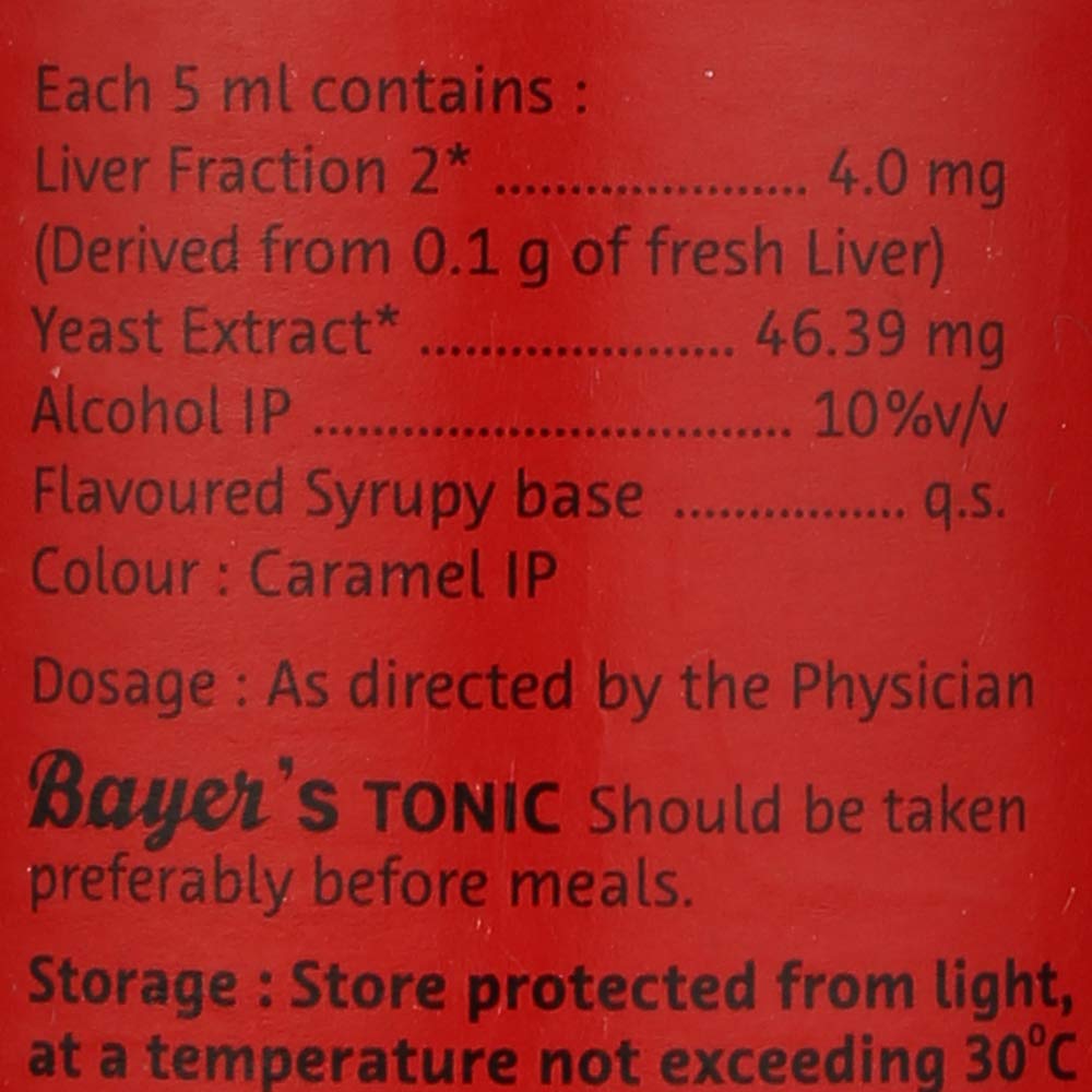 Bayers - Bottle of 250 ml Tonic