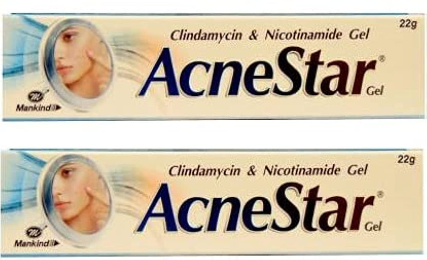 Acnestar Gel| Anti-inflammatory | Anti-bacterial | For Acne, Pimples, Whiteheads And Blackheads | (22 gm x Pack of 2)