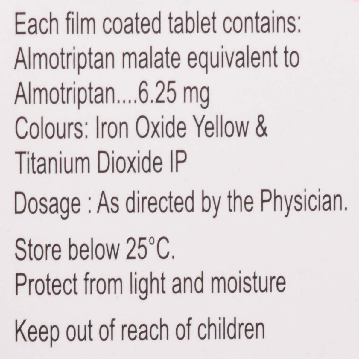 Almotan 6.25 - Strip of 4 Tablets