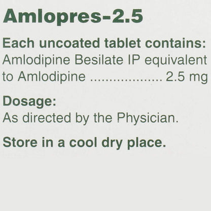 Amlopres-2.5 - Strip of 15 Tablets