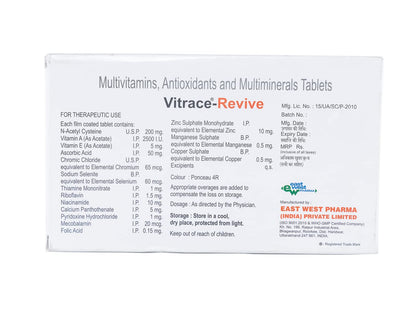 Vitrace Revive - Strip of 10 Tablets