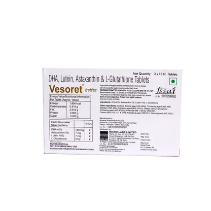 VESORET TABLETS 10'S