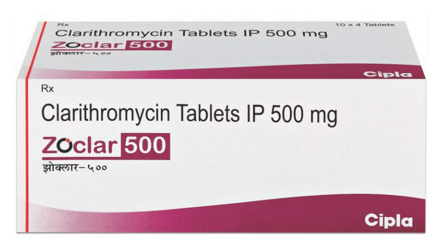 Zoclar 500 - Strip of 4 Tablets