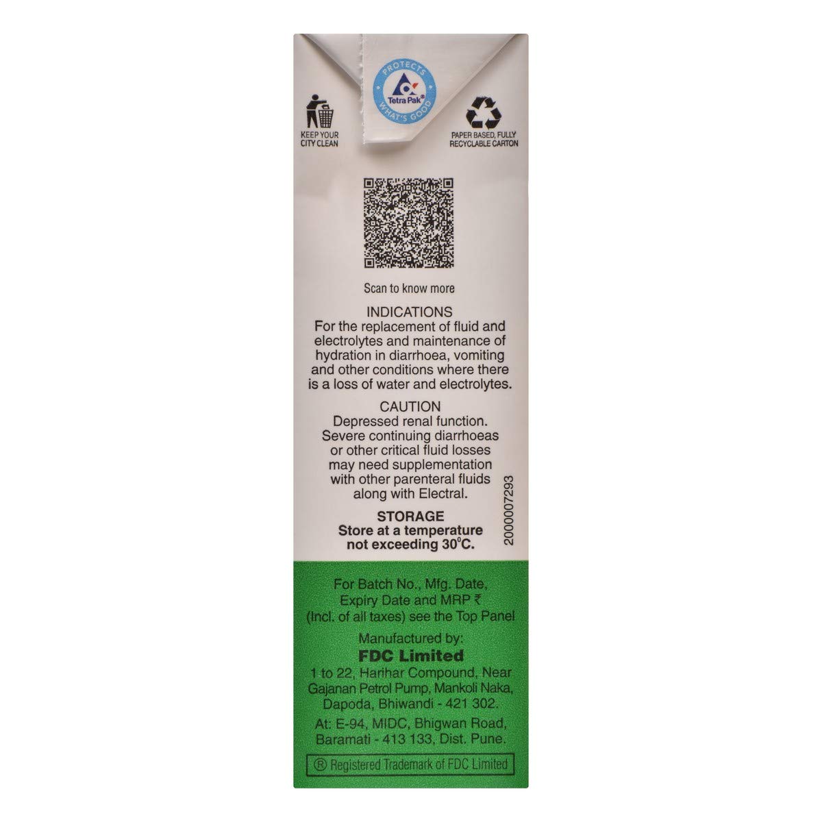 Electral - Pack of 200 ml Apple Flavour Oral Rehydration Solution