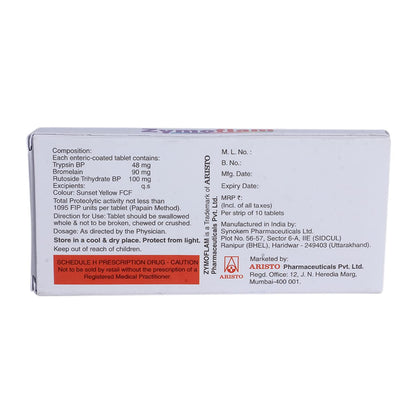 Zymoflam - Strip of 10 Tablets