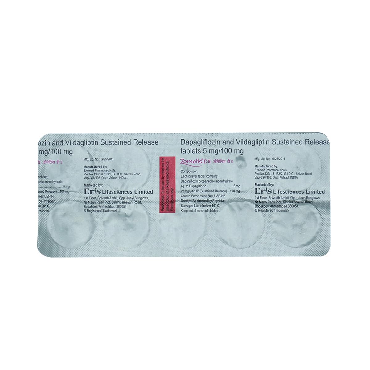 Zomelis-D 5/100 mg - Strip of 10 Tablets