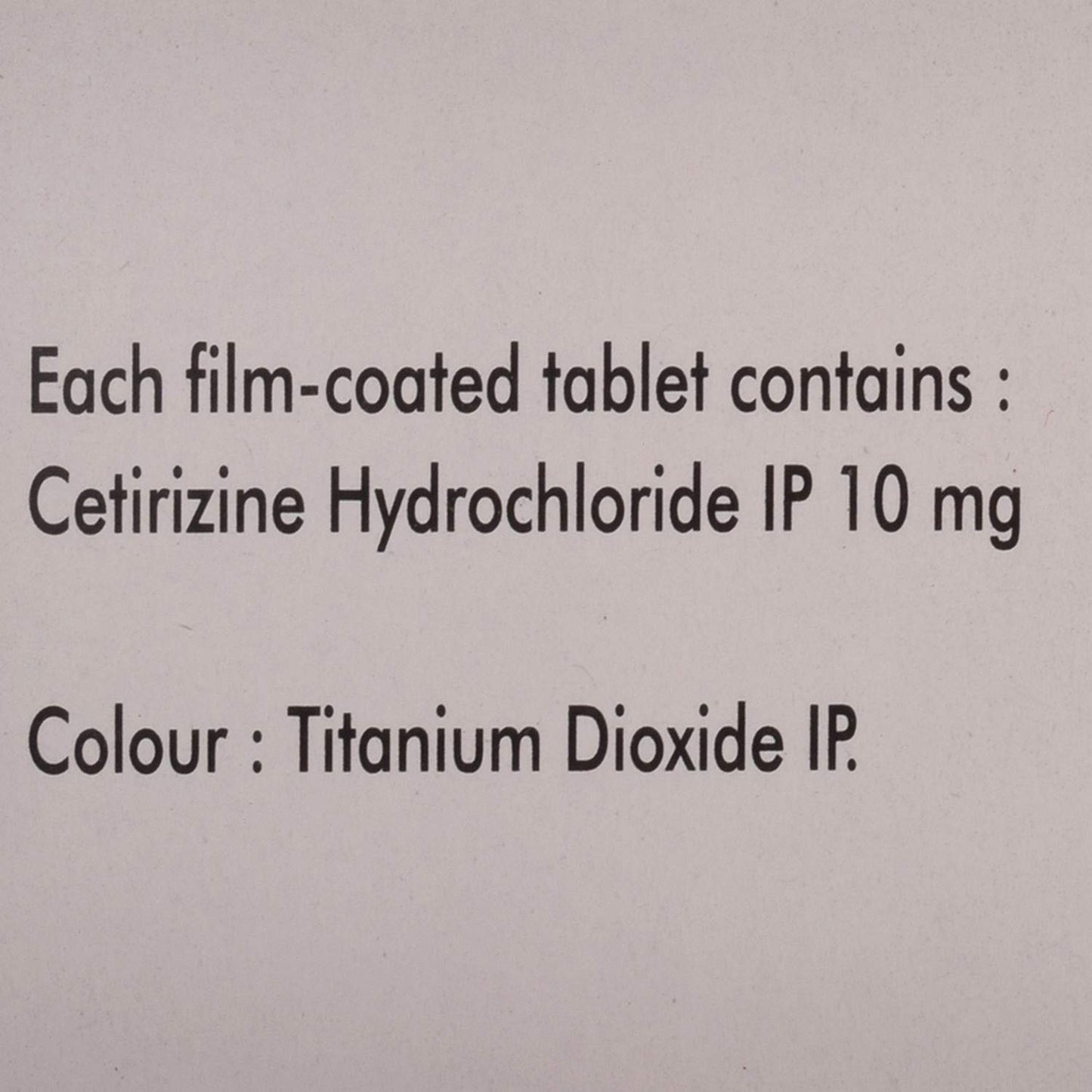 Allercet - Strip of 10 Tablets