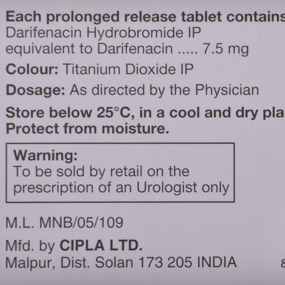 Vesigard 7.5 - Strip of 10 Tablets