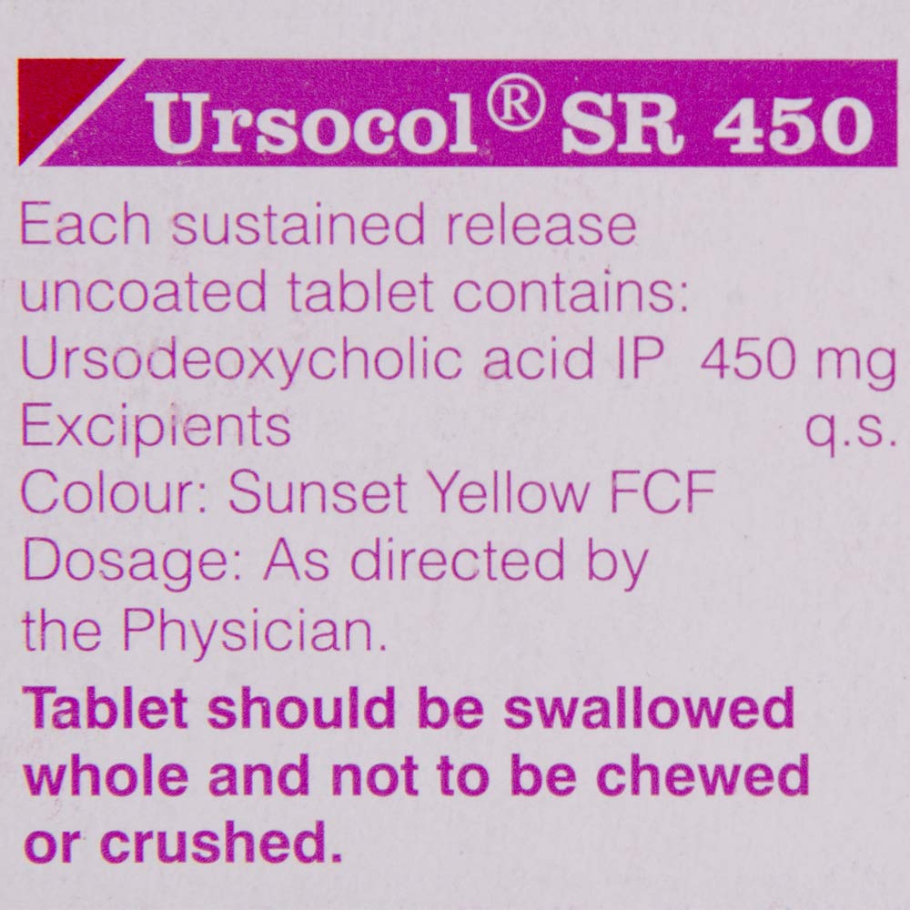 Ursocol SR 450 - Strip of 15 Tablets