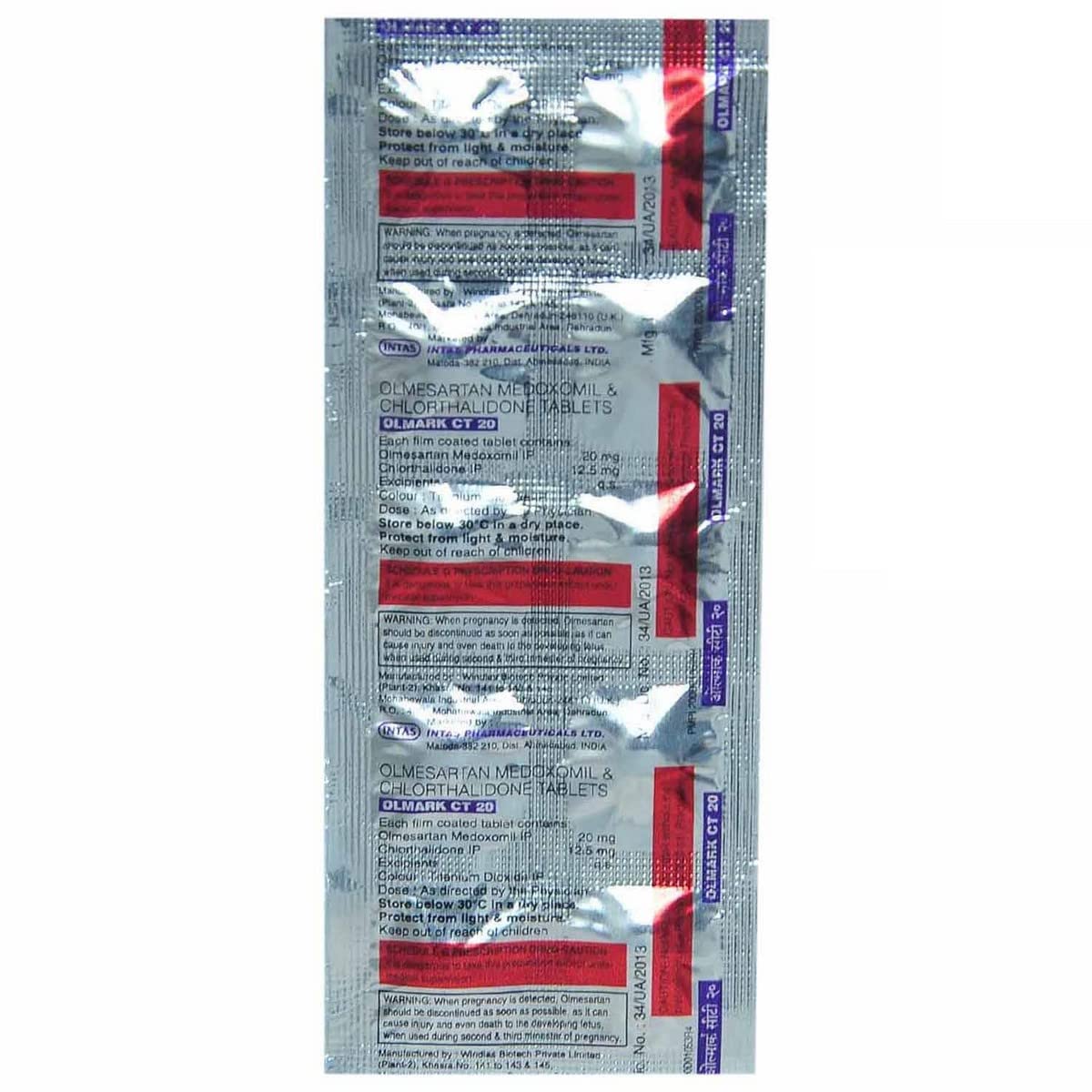 Olmark CT 20MG - Strip of 10 Tablets