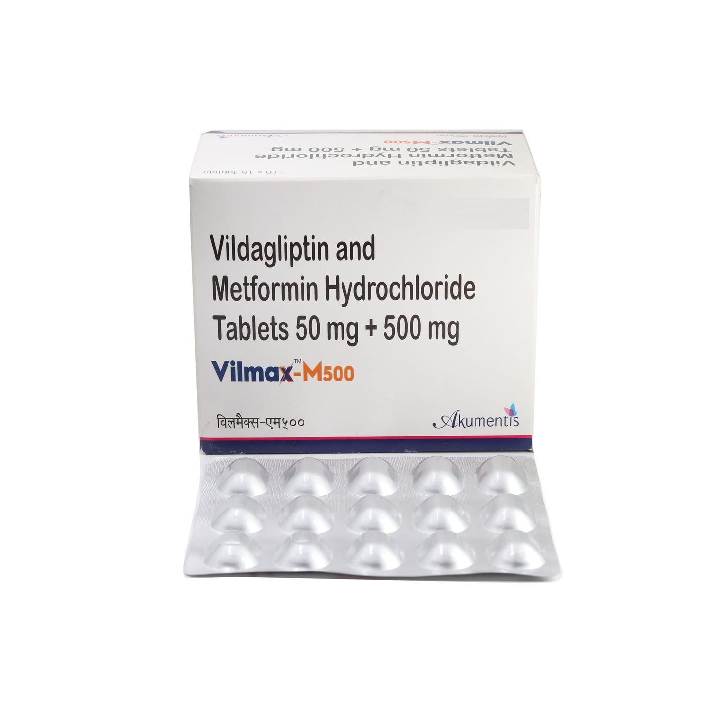 Vilmax-M 500/50MG - Strip of 15 Tablets