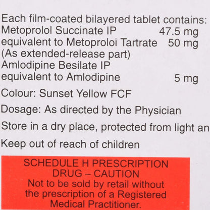 Vinicor AM 50/5 - Strip of 10 Tablets