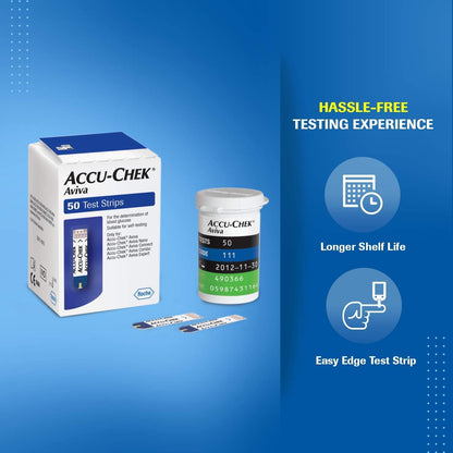 Accu-Chek Aviva 50 Test Strips (White)