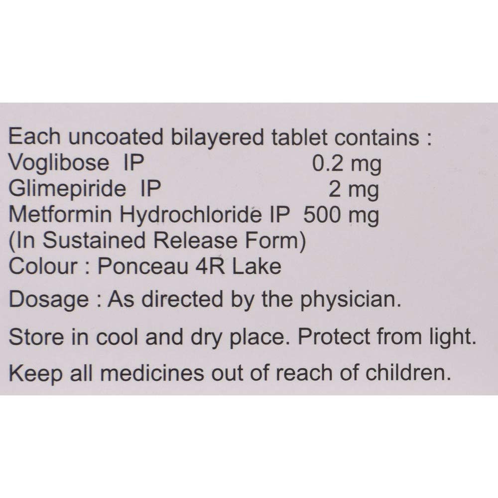 Voglimac GM 2 - Strip of 10 Tablets