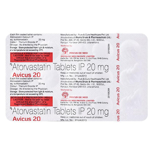 Avicus 20 - Strip of 15 Tablets