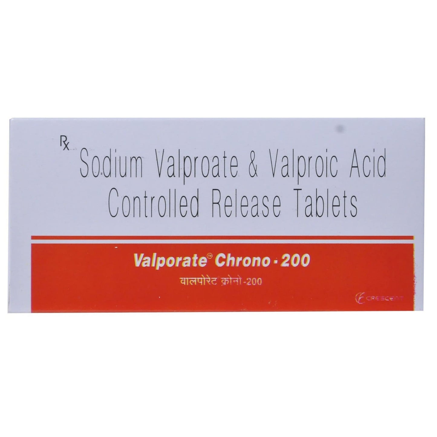 Valporate Chrono 200 - Strip of 10 Tablets