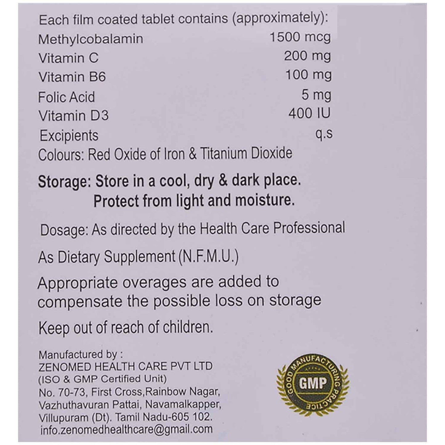 PRIMECOBAL OD - Strip of 10 Tablets