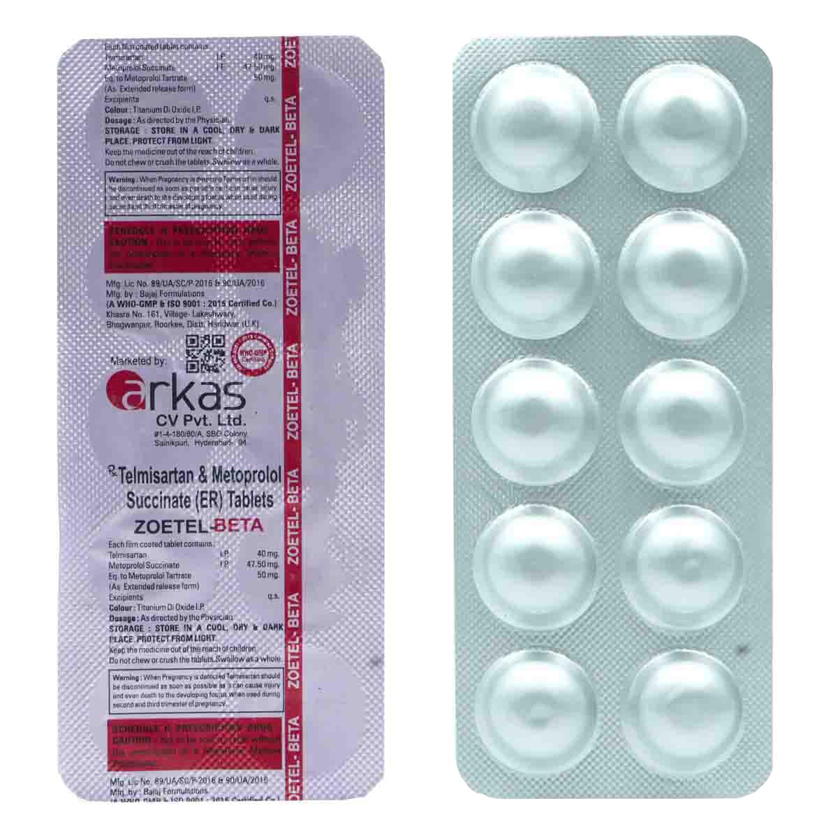 Zoetel Beta - Strip of 10 Tablets