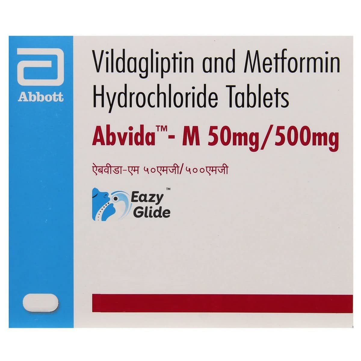 Abvida-M 50/500MG - Strip of 15 Tablets